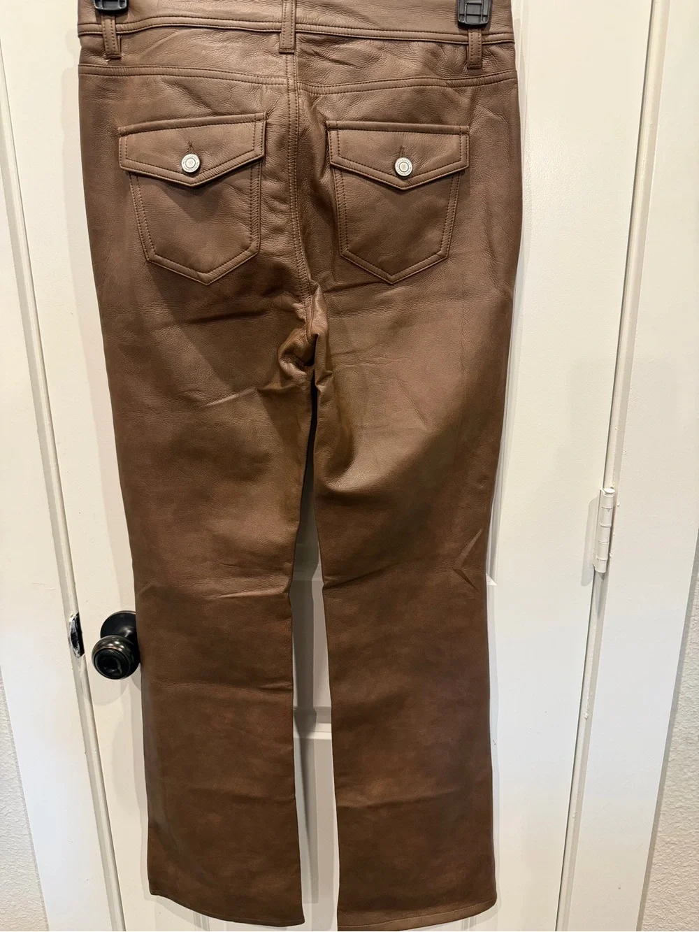 No Boundaries Brown Faux Leather Pants